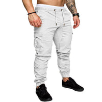 Thumbnail for Men's Casual Cargo Style Multi Pocket Trousers -Woven Fabric for Active Wear