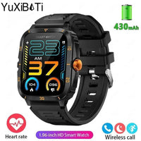 Thumbnail for Military Smart Watch Men IP68 3ATM Waterproof with BT  Call Outdoor - Sports Fitness Tracker 24H Health Monitor 430mAh Battery