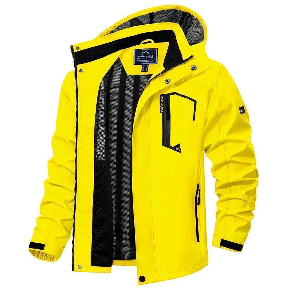 TACVASEN Men's Lightweight Spring Autumn Jackets -Mesh Lined Waterproof Raincoat for Outdoor Fishing Hiking Windbreaker