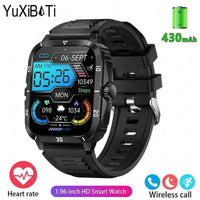 Thumbnail for Military Smart Watch Men IP68 3ATM Waterproof with BT  Call Outdoor - Sports Fitness Tracker 24H Health Monitor 430mAh Battery