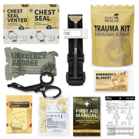 Thumbnail for RHINO RESCUE Outdoor Emergency Kit - First Aid Trauma IFAK Refill Kit for Camping Hiking Survival