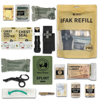 Thumbnail for RHINO RESCUE Outdoor Emergency Kit - First Aid Trauma IFAK Refill Kit for Camping Hiking Survival