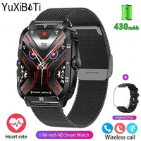 Thumbnail for Military Smart Watch Men IP68 3ATM Waterproof with BT  Call Outdoor - Sports Fitness Tracker 24H Health Monitor 430mAh Battery