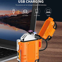 Thumbnail for Survival Gears Depot Home & Garden Portable Outdoor Waterproof Dual Arc USB Charging Lighter