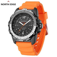 Thumbnail for Survival Gears Depot Watches Orange Waterproof Military Men's Sport Wristwatch NORTH EDGE EVOQUE 2 with Solar Power