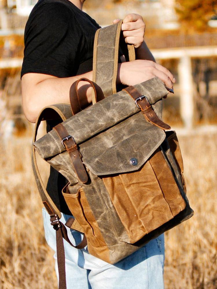 Men Waxed Canvas Messenger Bag – Survival Gears Depot