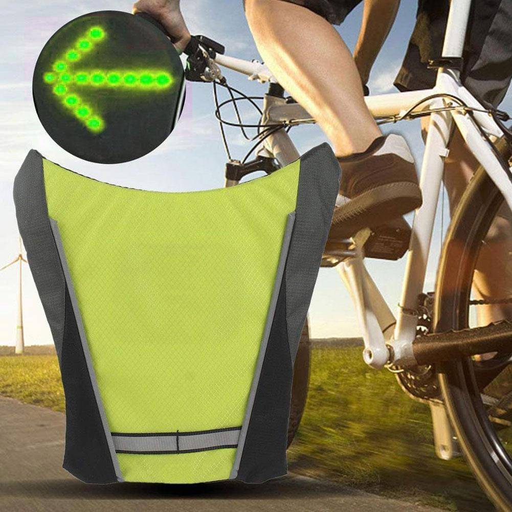 Survival Gears Depot Cycling Vest Wireless Cycling Signal Light Vest