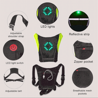 Thumbnail for Survival Gears Depot Cycling Vest Wireless Cycling Signal Light Vest