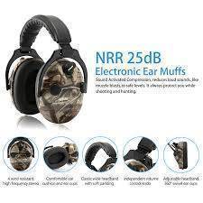 Survival Gears Depot Ear Protector New Electronic Shooting Earmuffs with Military Ballistic Clear Anti Fog & Scratch Resistant Eyewear