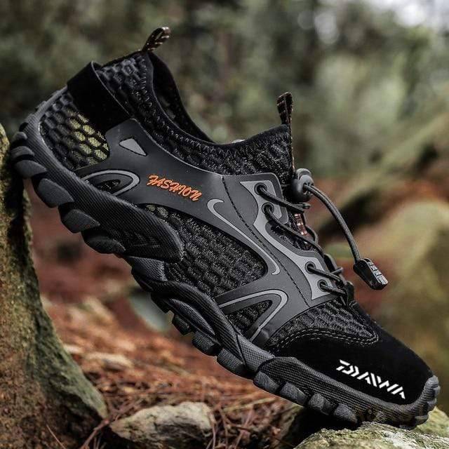Fishing Shoes For Men | Breathable, Anti Slip & Waterproof | For Travel, Climbing, Outdoor | Survival Gears Depot, Gray / 45