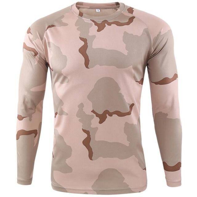 Survival Gears Depot Hiking T-shirts Desert camo / S Tactical Camouflage Forest Land Shirt