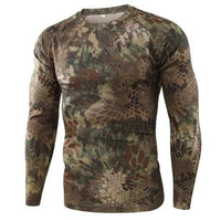 Thumbnail for Survival Gears Depot Hiking T-shirts green python / S Tactical Camouflage Forest Land Shirt