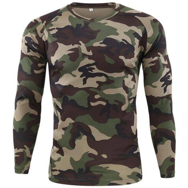 Survival Gears Depot Hiking T-shirts jungle green / S Tactical Camouflage Forest Land Shirt