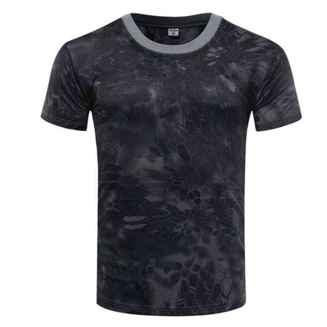 Camouflage Quick Dry O Neck Shirt for outdoor activities0