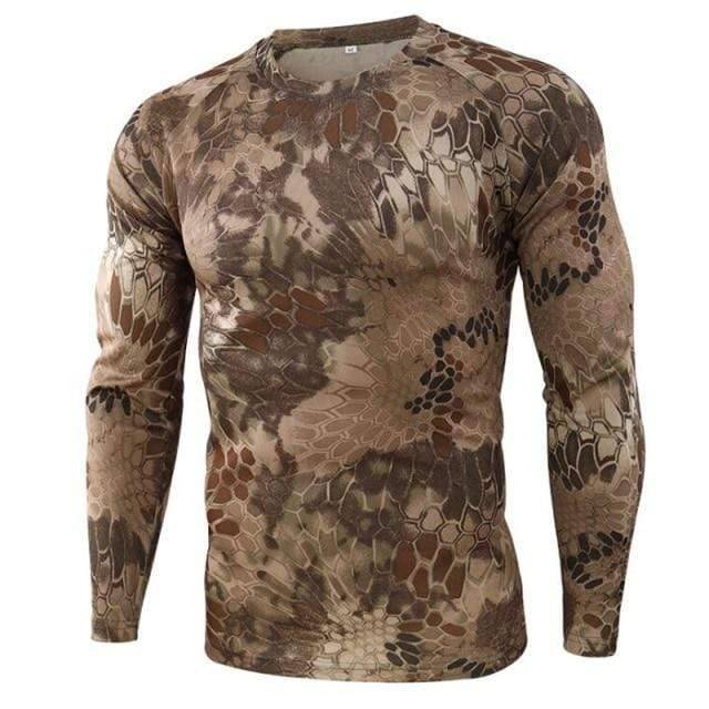 Survival Gears Depot Hiking T-shirts sand python / S Tactical Camouflage Forest Land Shirt