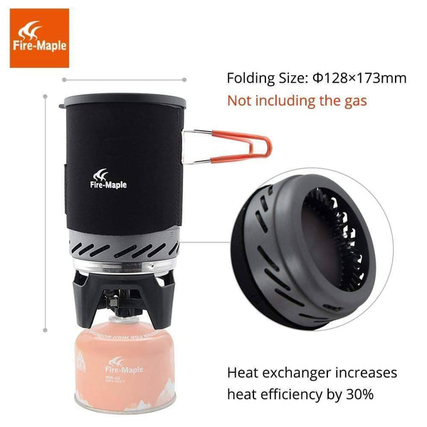 Portable Outdoor Camping Stoves With Stove Heat Exchanger Pot Bowl Sys ...