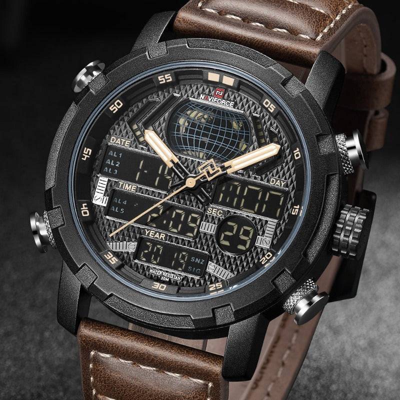 Survival Gears Depot Quartz Watches Luxury Sports Leather Watch